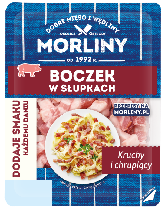 Boczek w słupkach Morliny